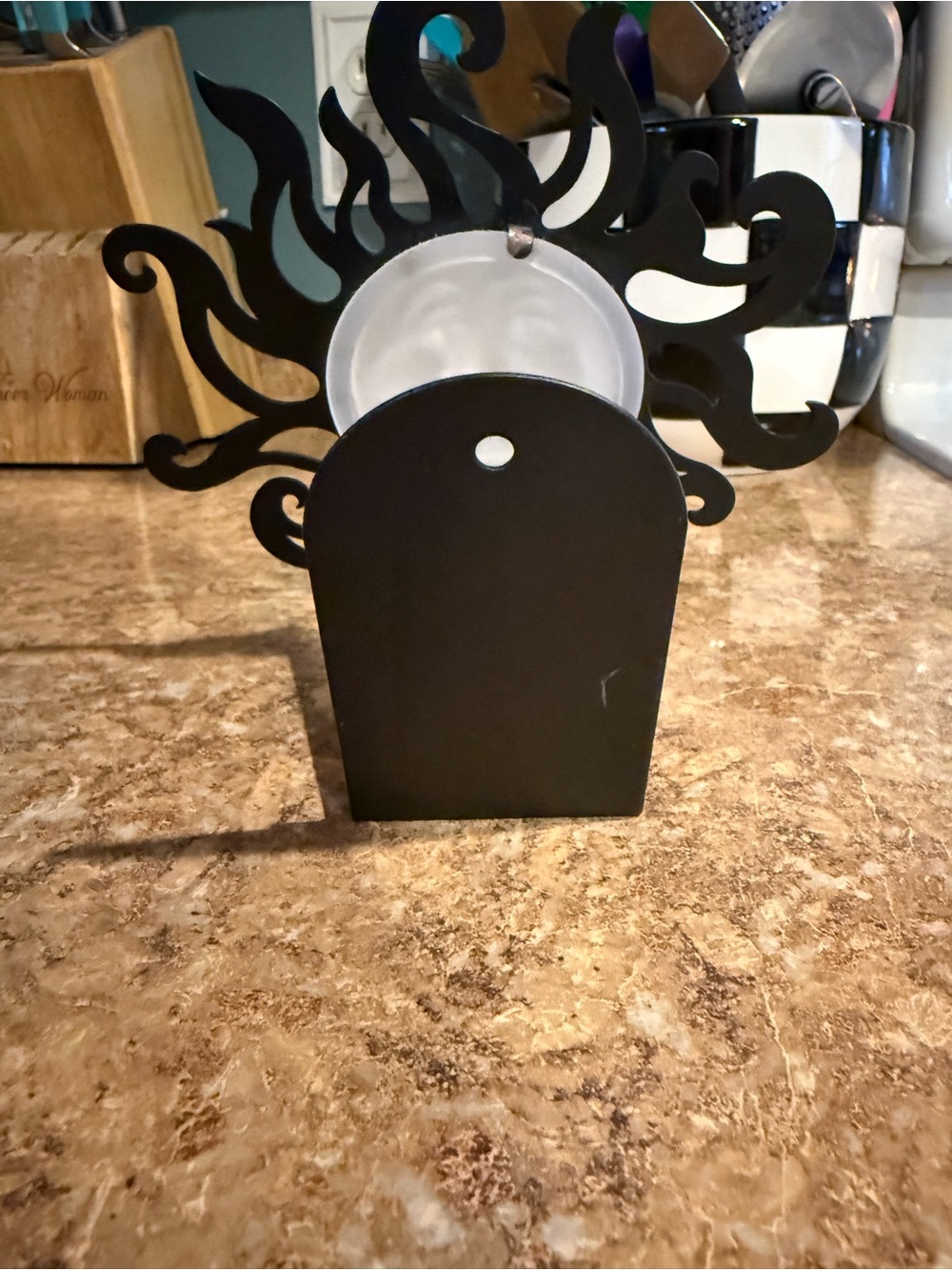 Vintage 90s Partylite “Sunbeam” hanging sun face tea light candle holder - Picture 6 of 8